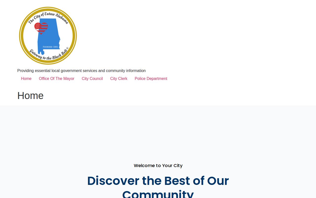 Official Eutaw Police Department contact and services page