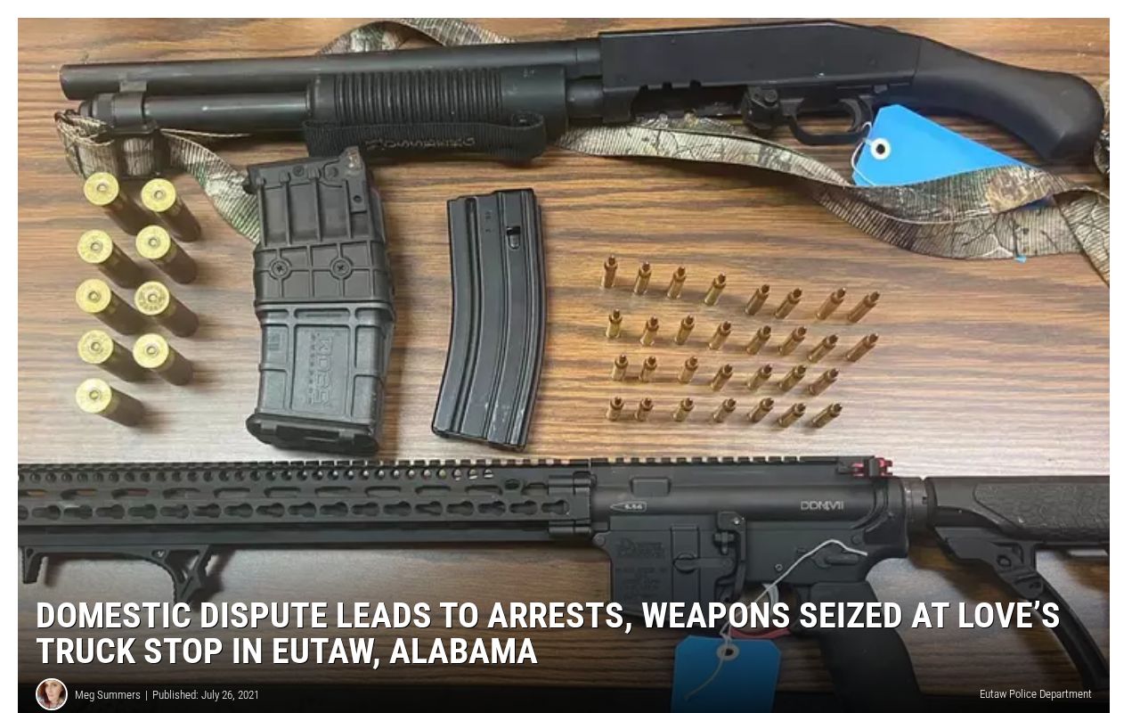 Regional news report about an older Eutaw arrest and Greene County Jail booking