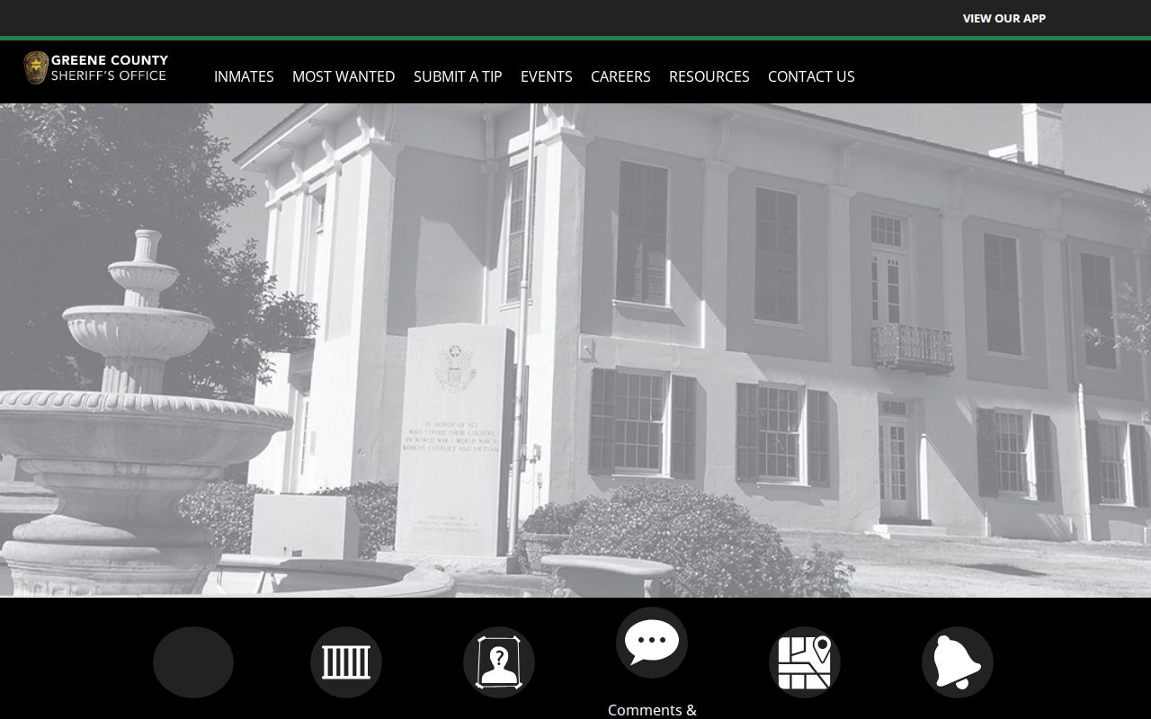 Greene County Sheriff's Office official mobile app website shell